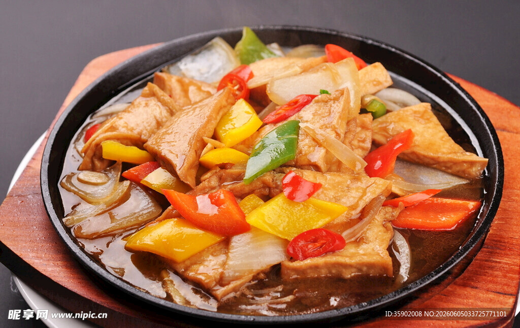 铁板豆腐图片