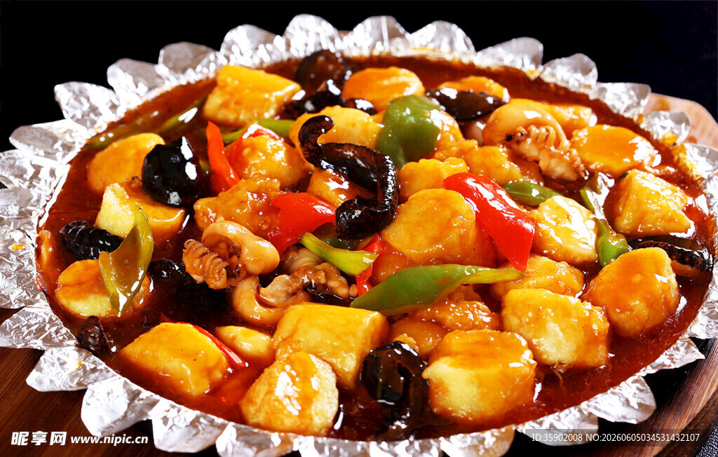 铁板豆腐图片