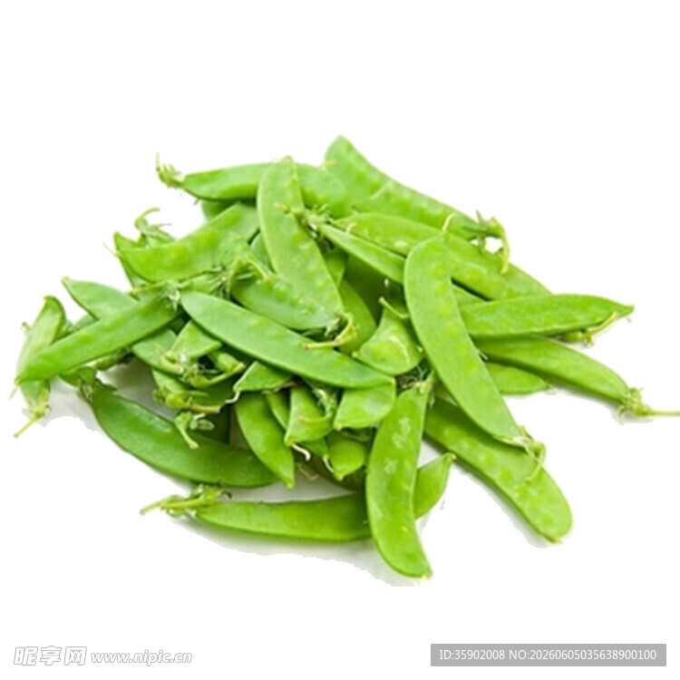 新鲜翠绿荷兰豆