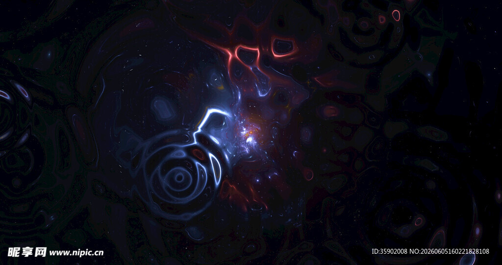 神秘炫彩星云景象