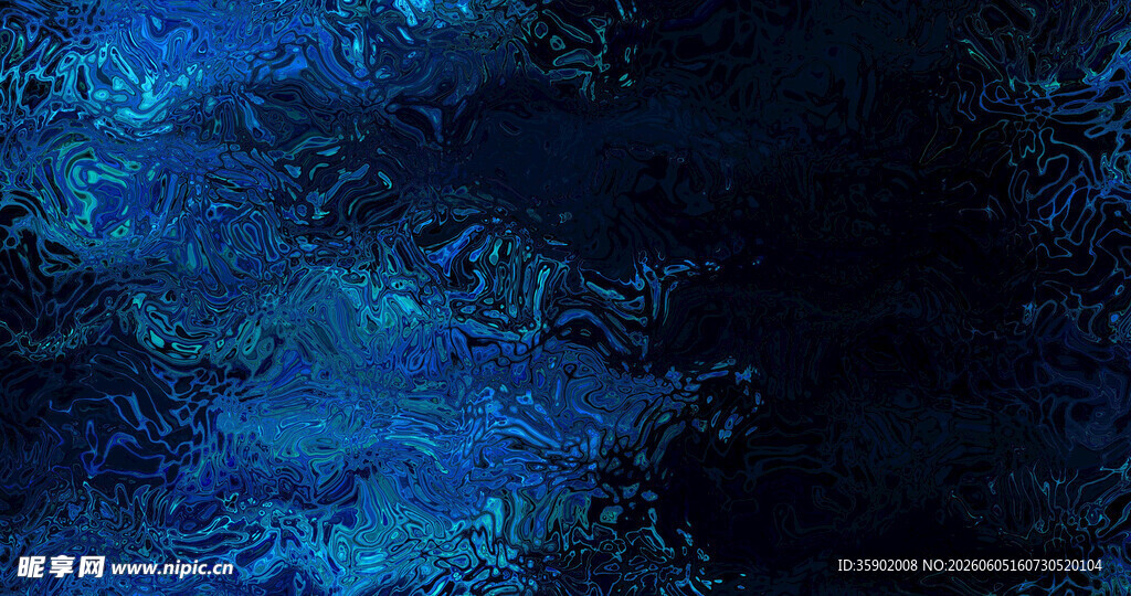 深邃蓝调抽象纹理背景