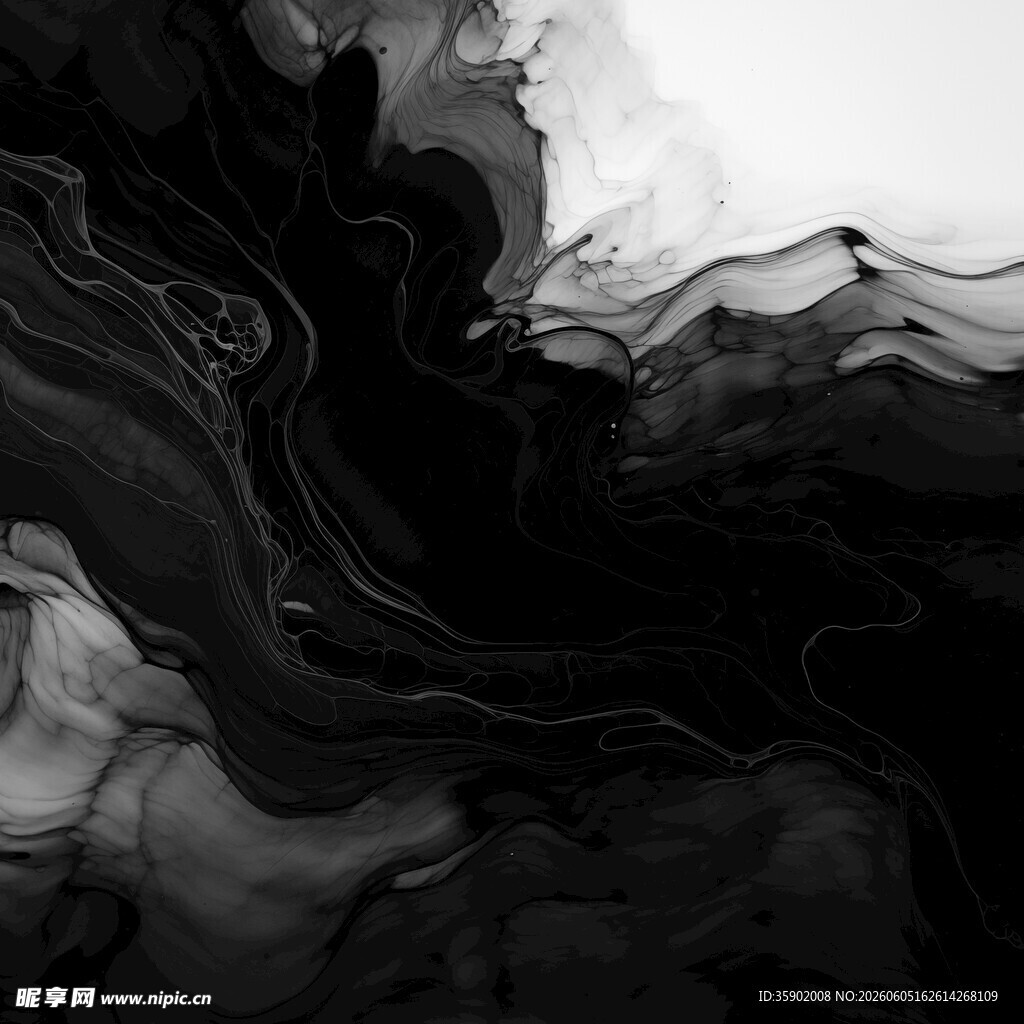 水墨抽象纹理艺术画面