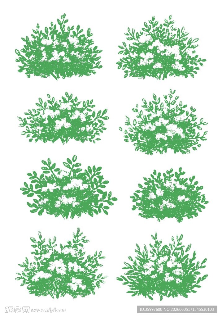 绿植花丛素材