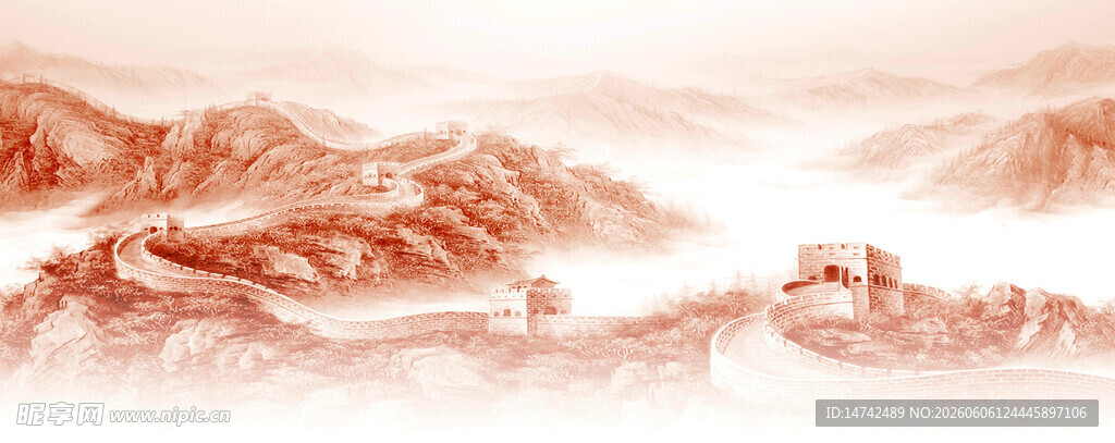长城背景