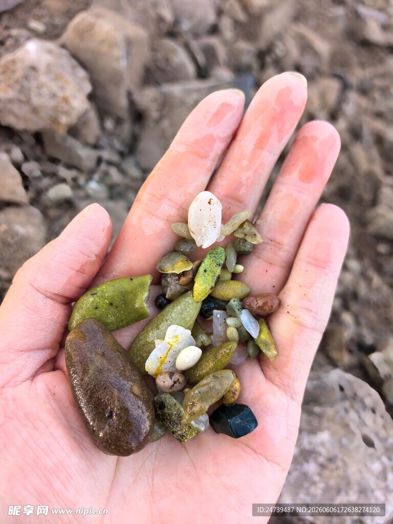 内蒙多伦湖挖的玛瑙