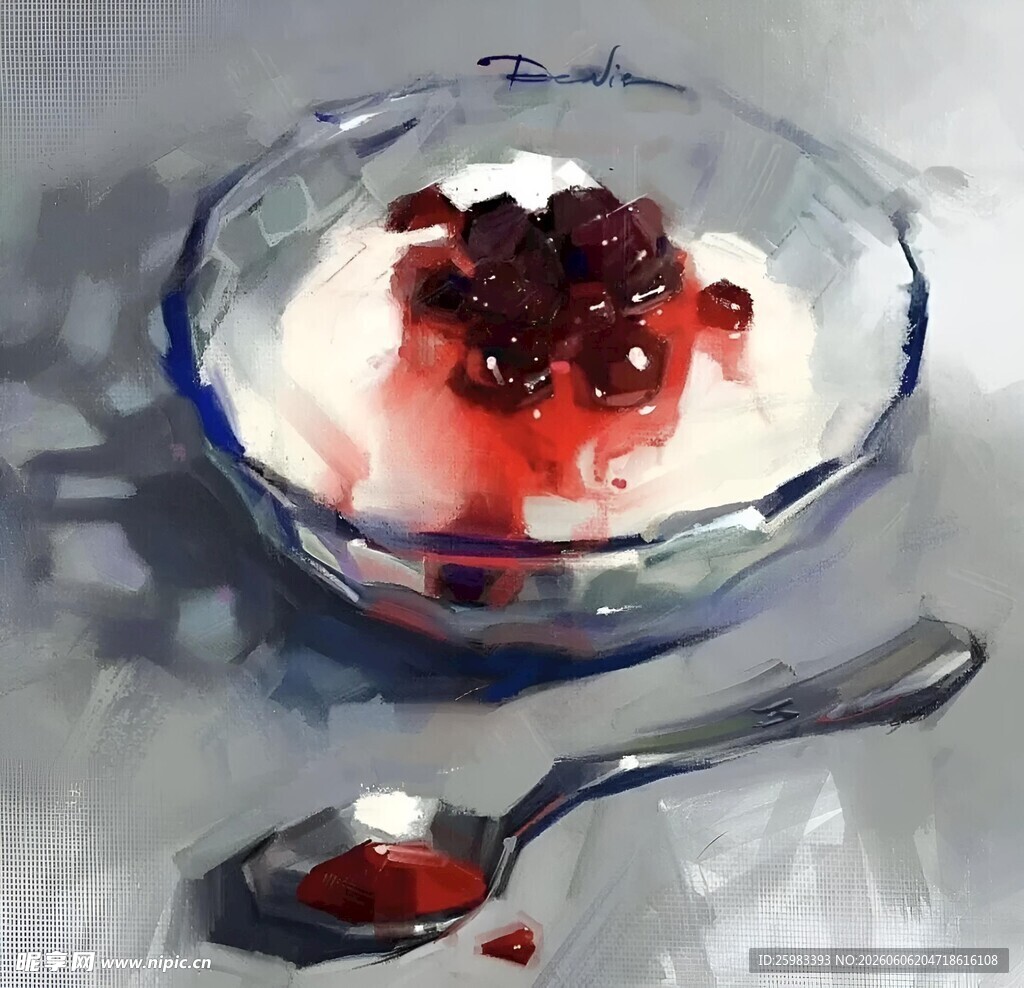 油画静物