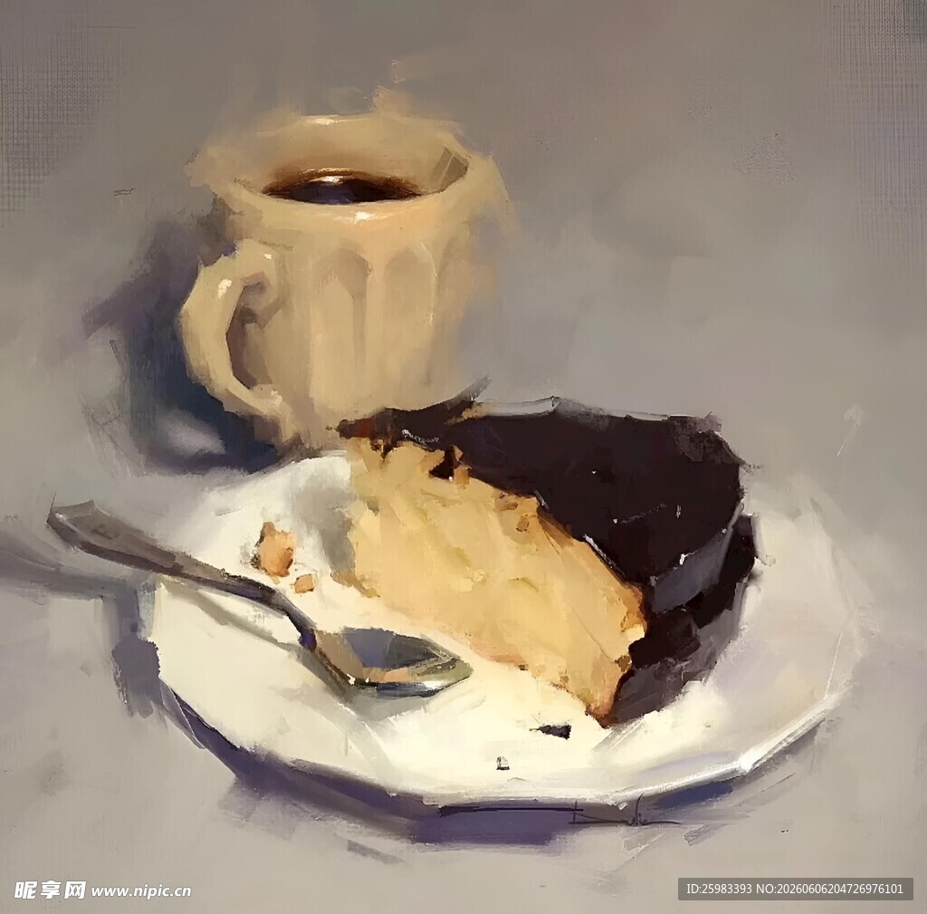 油画静物