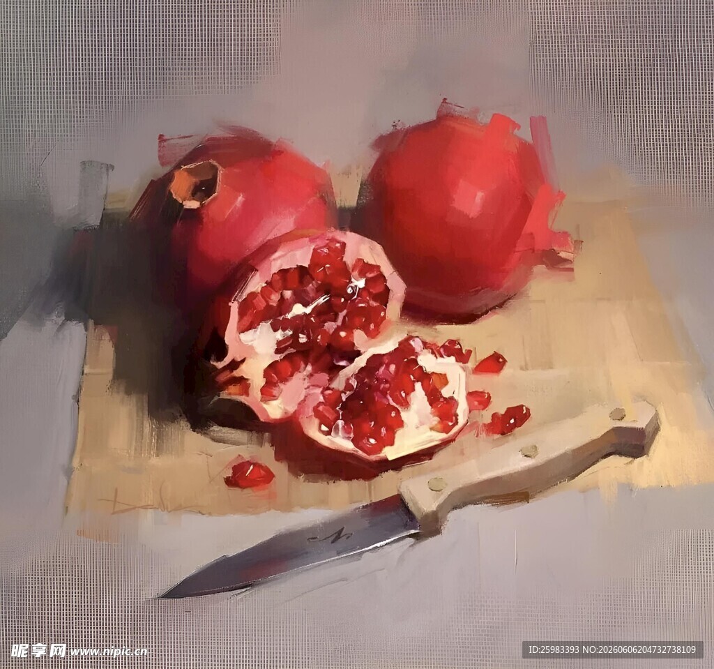 油画静物
