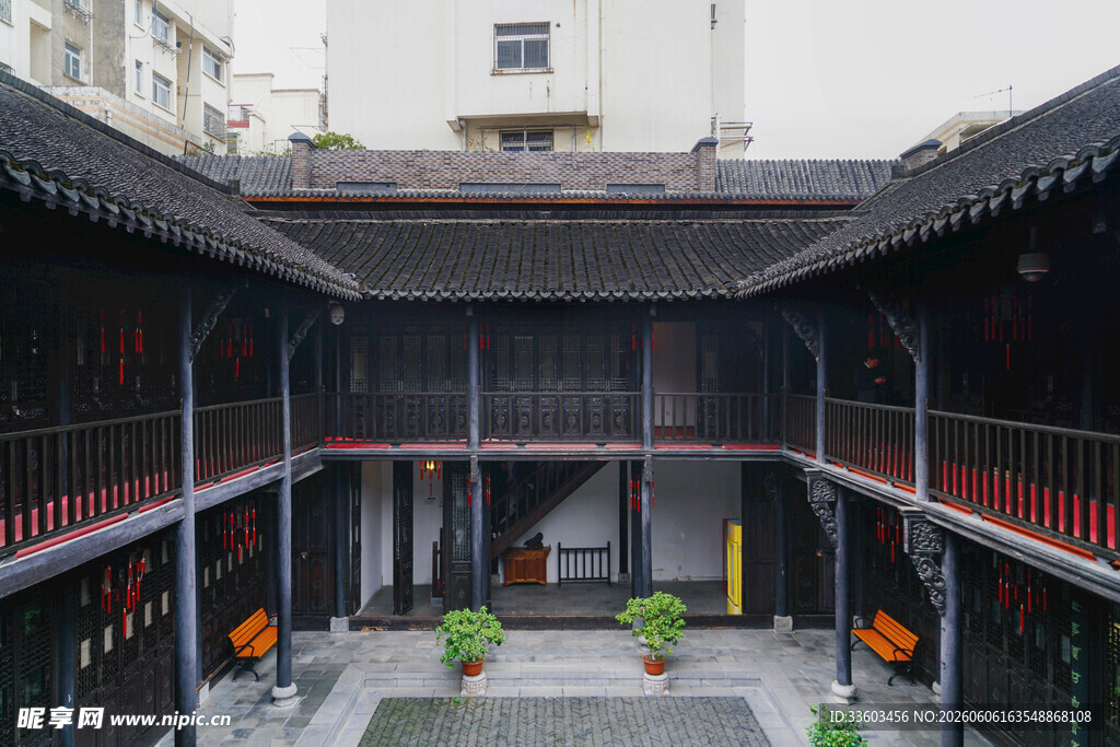 中式传统庭院建筑景观
