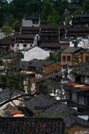 古村落建筑群俯瞰景象
