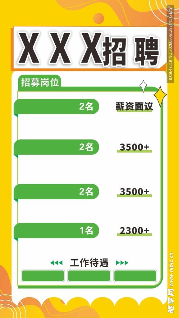 岗位招聘海报