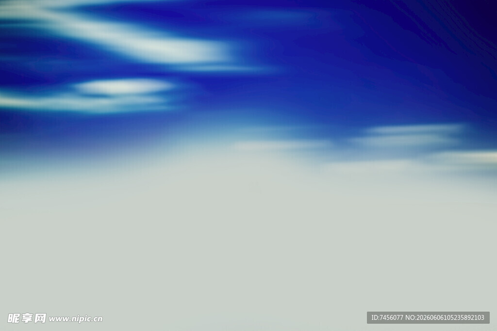 梦幻蓝白天空景象