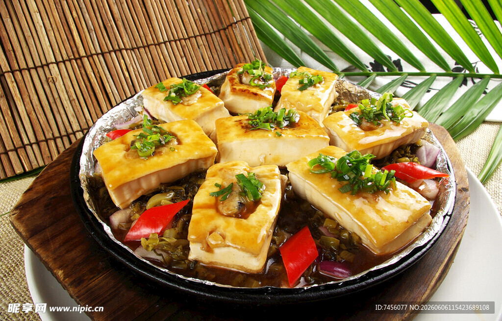 香煎豆腐美味诱人