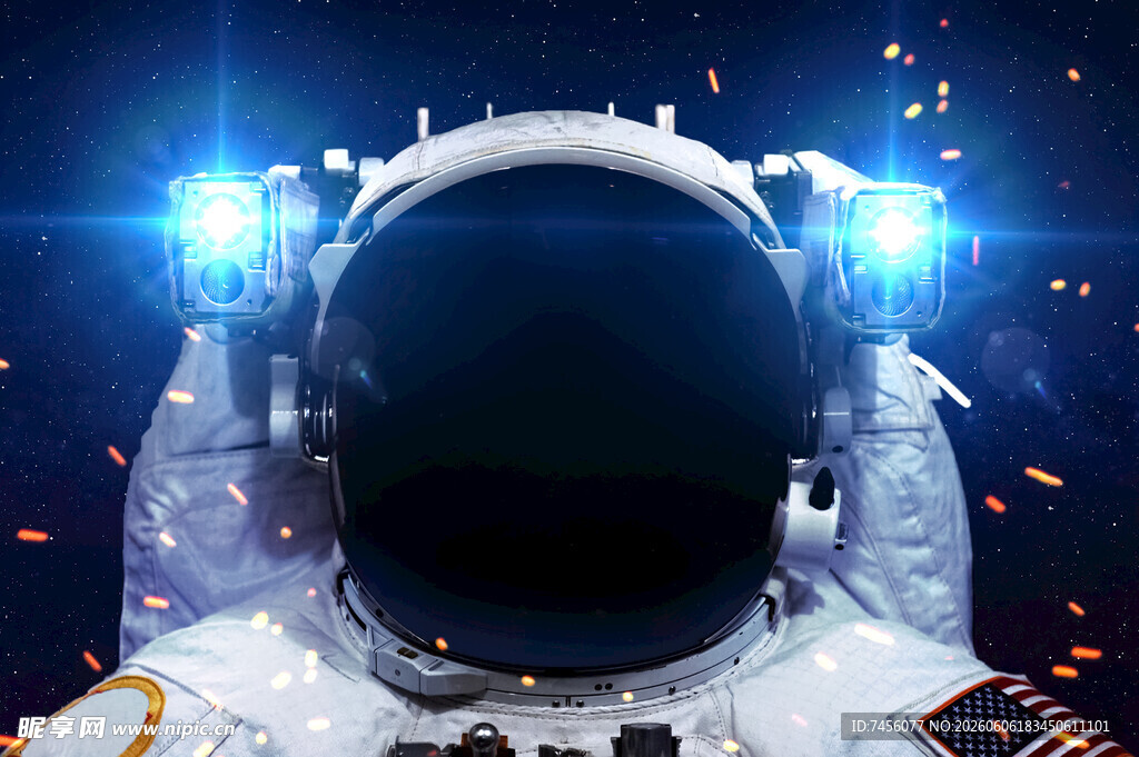 神秘宇航员宇宙梦幻瞬间