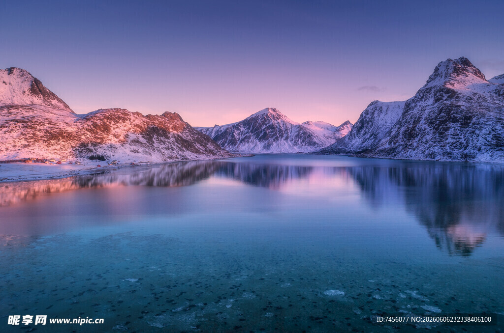 梦幻雪山湖泊绝美风光