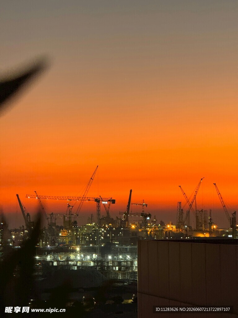 港口黄昏美景