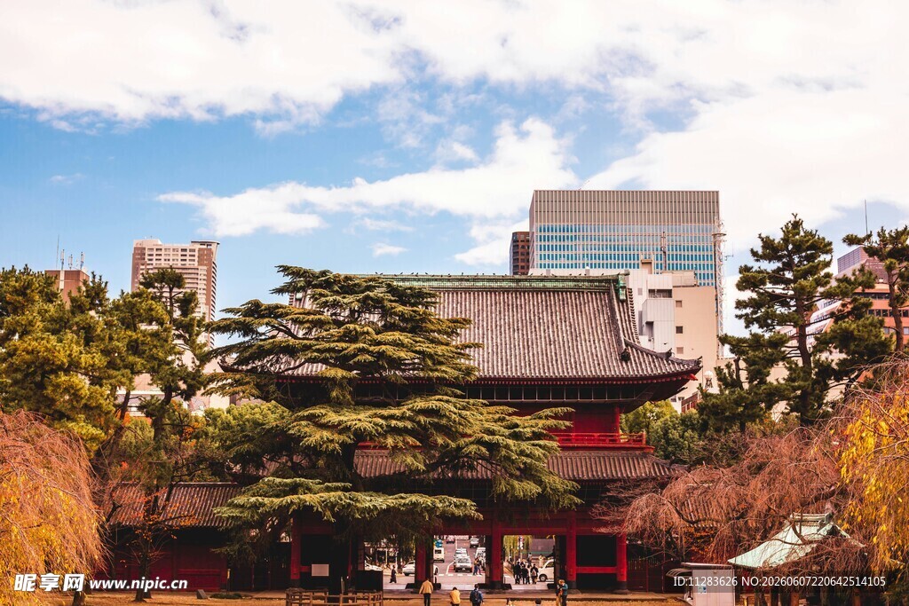 日本传统建筑与周边景致