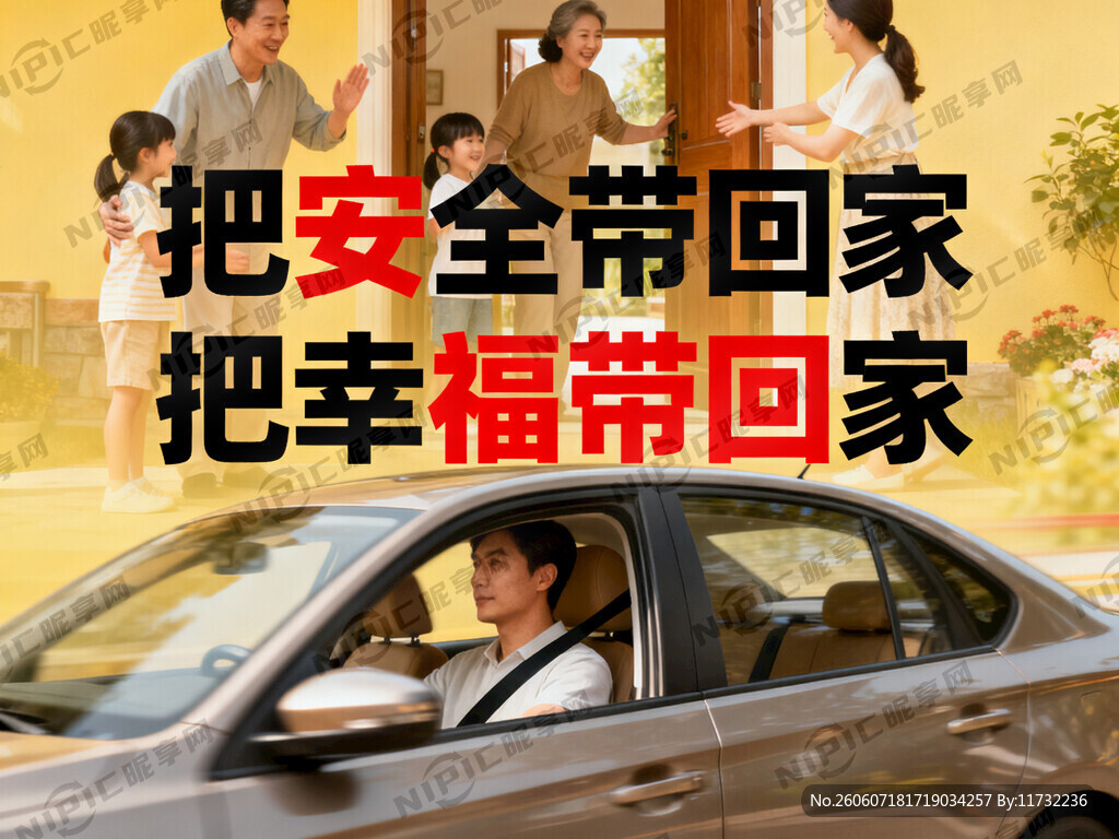 把安全带回家 把幸福带回家