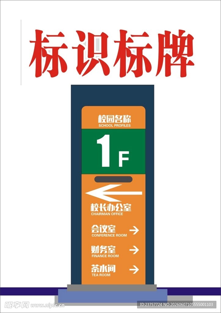 楼层标识标牌展示