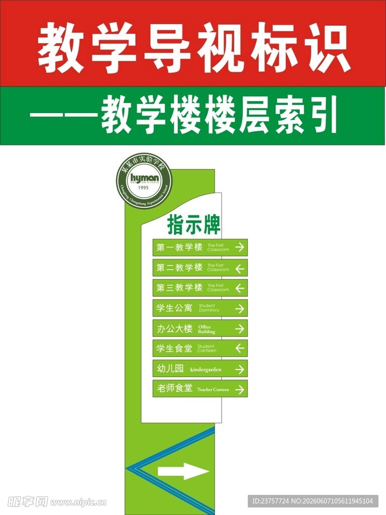 教学导视标识牌