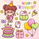 生日卡通素材