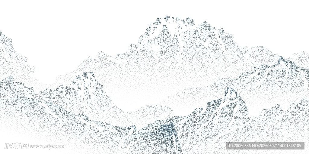 点阵山水素材