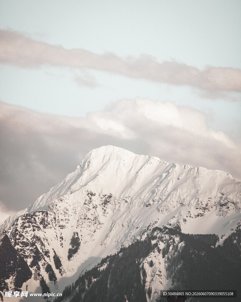 壮丽雪山景色