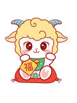 可爱小羊贺岁