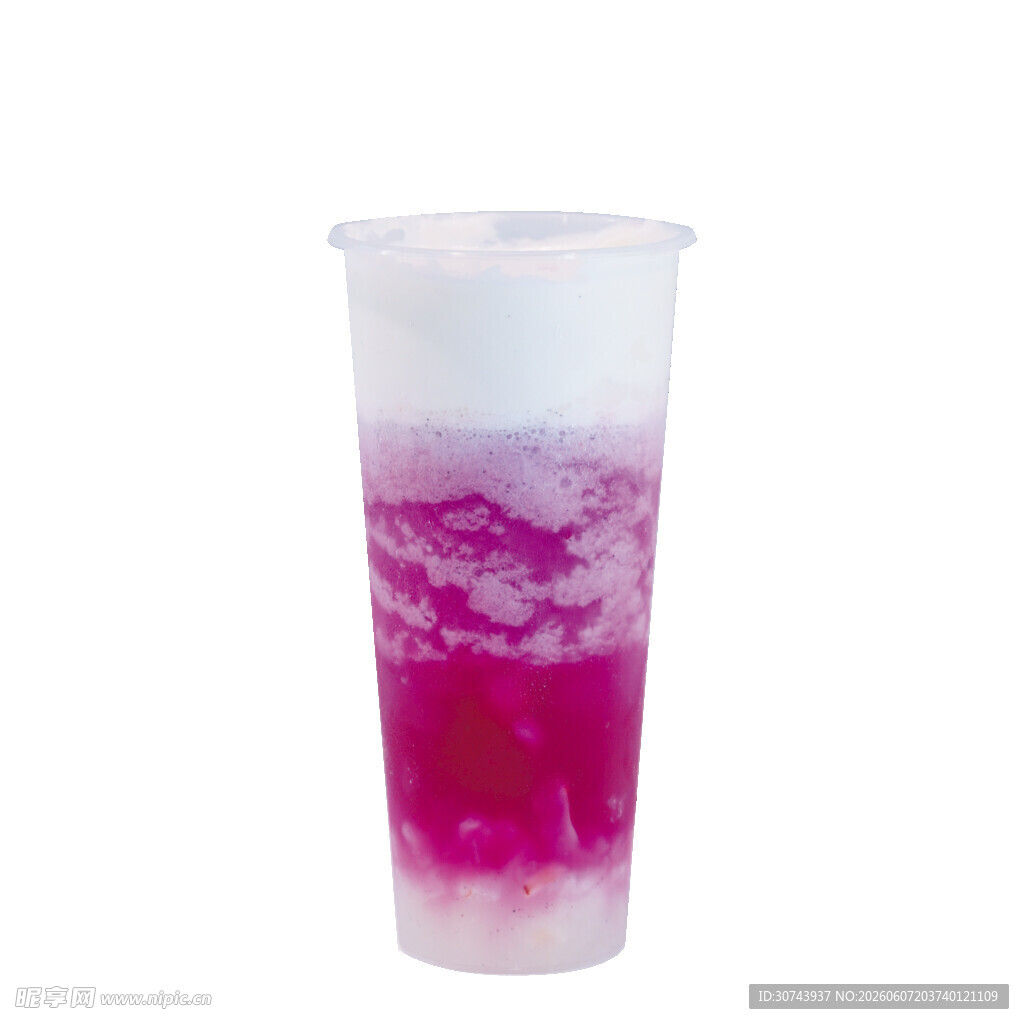 芝士荔枝火龙果饮品
