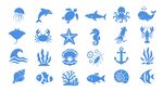 海洋生物图标
