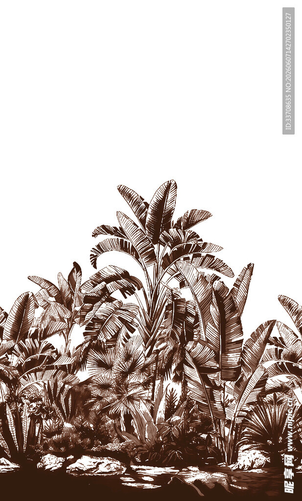 棕褐色植物景观
