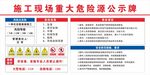 一体化设施工重大危险源公示牌