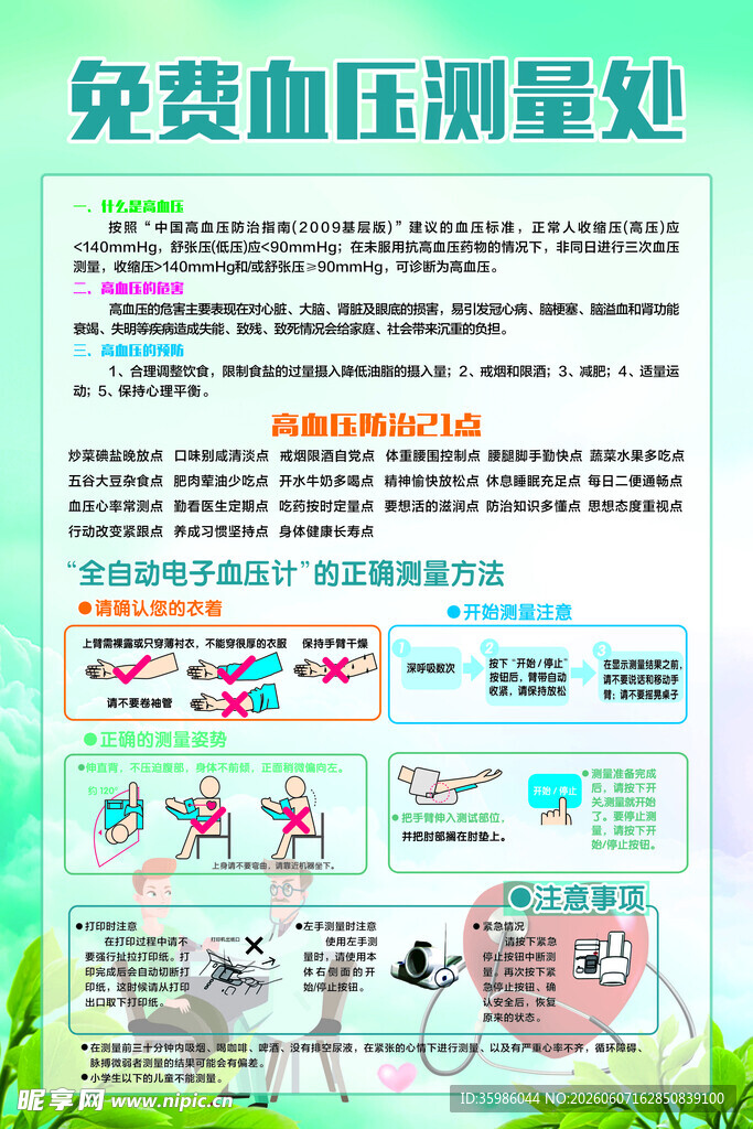 高血压测量