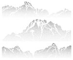 水墨山