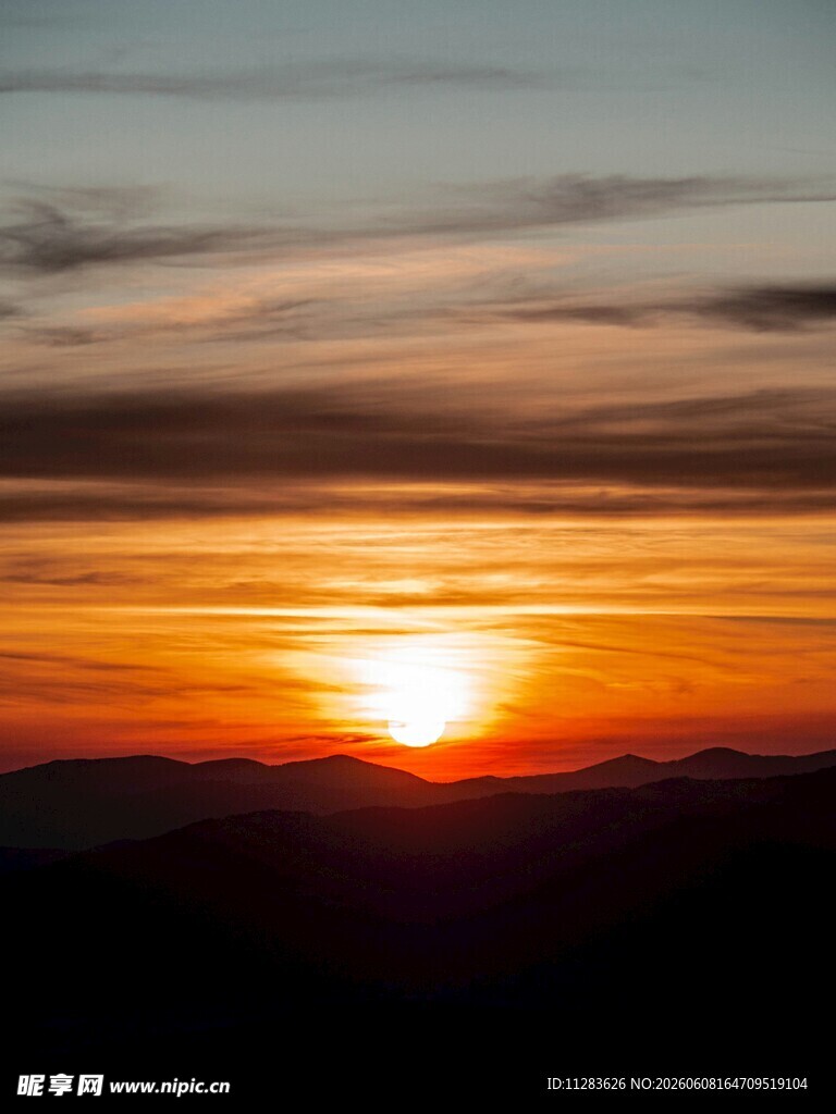 壮丽日出景观