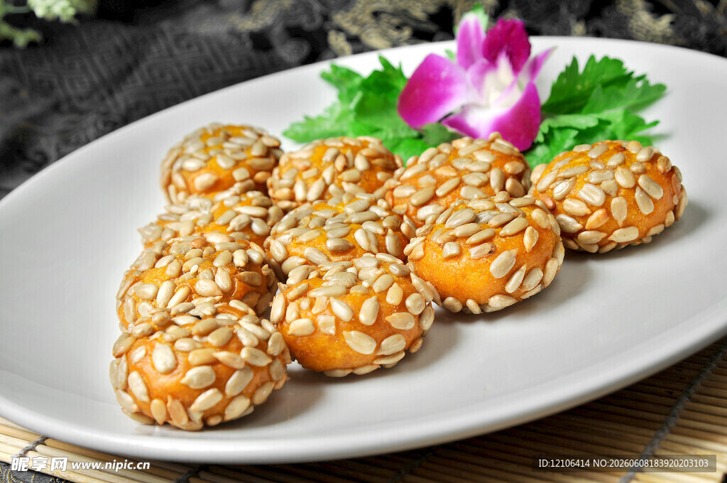 芝麻南瓜饼美味颜值高
