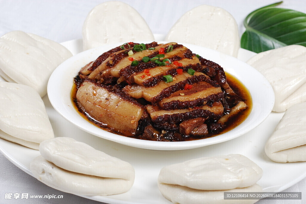 梅菜扣肉配馍美味佳肴