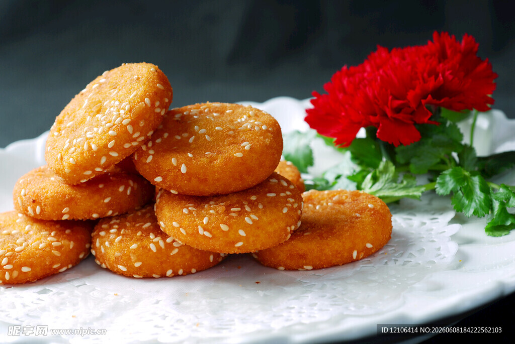 芝麻南瓜饼美味诱人