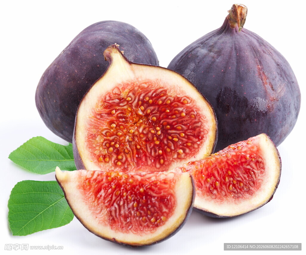 新鲜无花果果肉饱满诱人