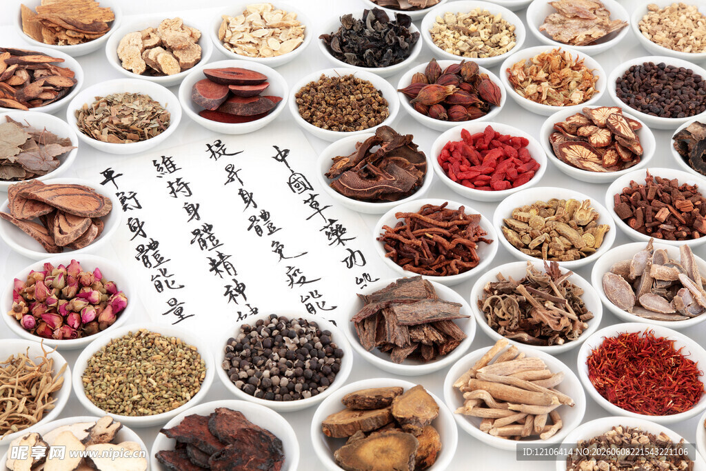 多样中药材展示