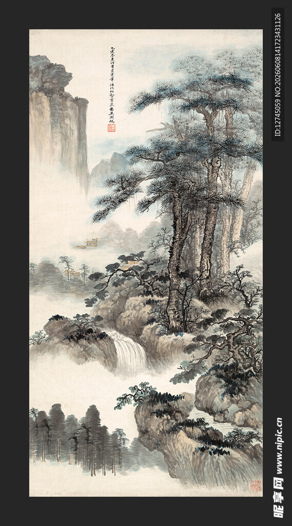 松壑云泉 吴湖帆