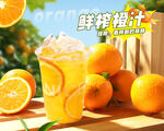 鲜榨橙汁开启活力好时光