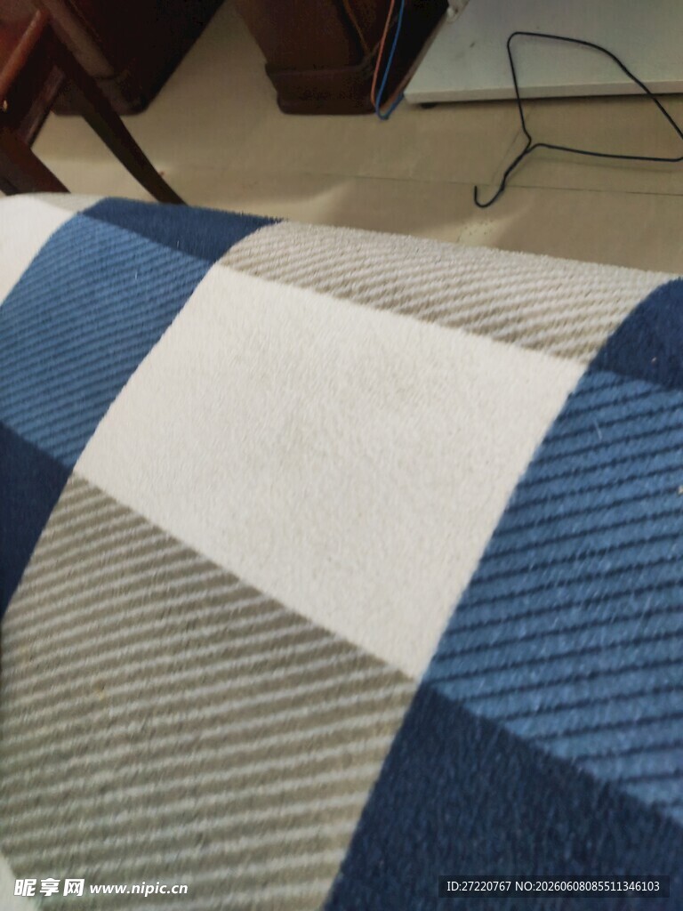 拼色几何图案床品