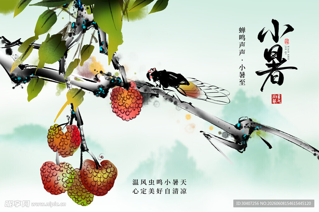 小暑节气宣传海报