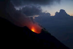 火山喷发瞬间