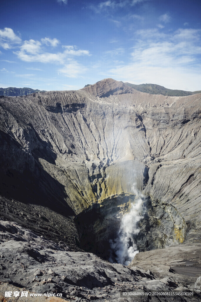 壮观火山口景观