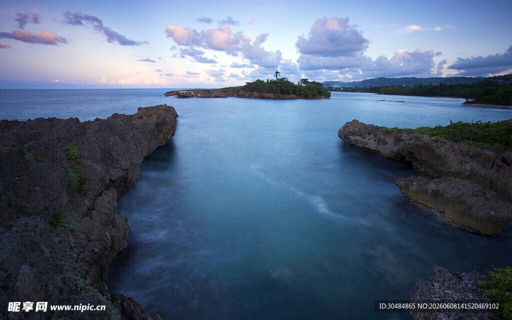海边黄昏美景