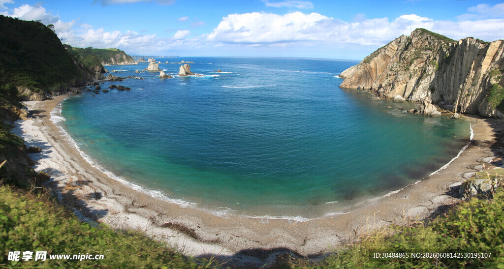 美丽海湾全景风光