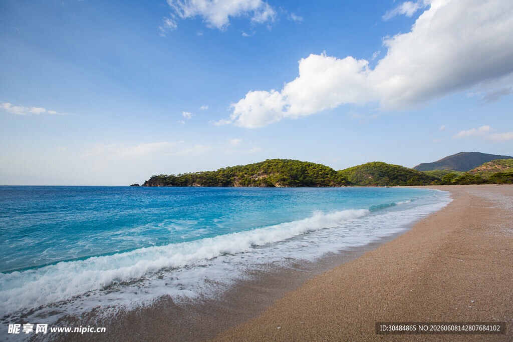 美丽海滨沙滩风景