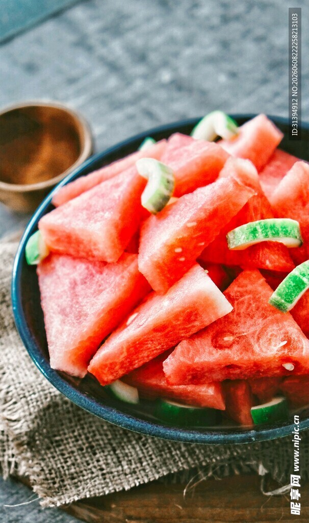 美味西瓜片清爽夏日味